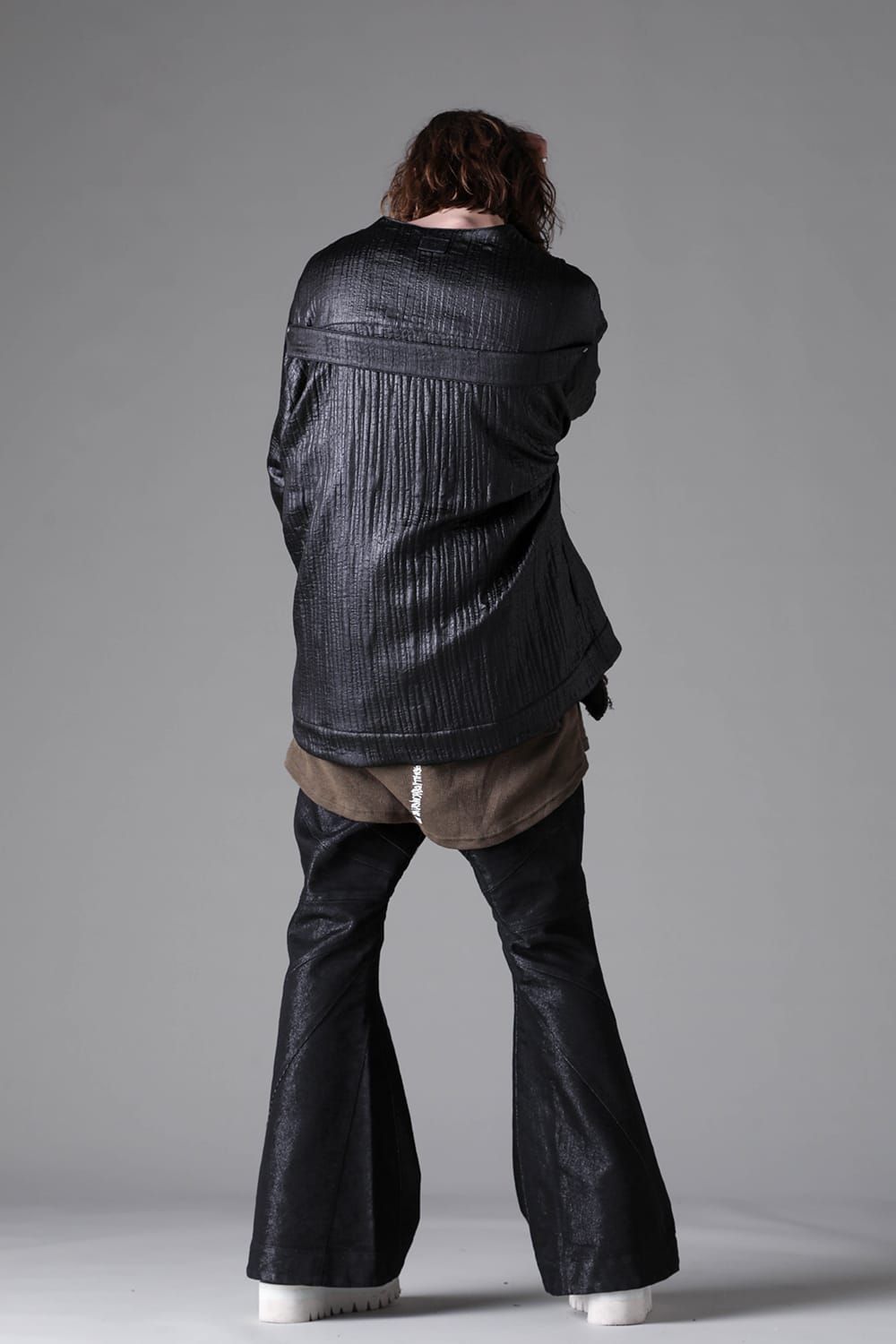 《2026AW先行予約》Lined Cardigan Shirts"ブラック" / ラインドカーディガンシャツ"ブラック"