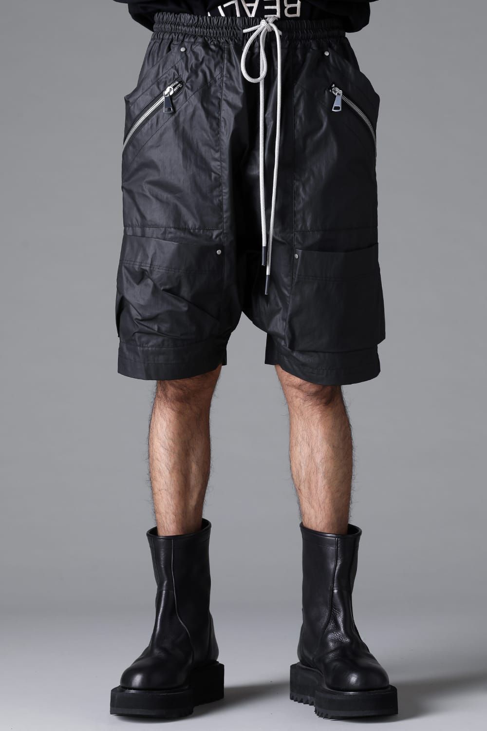 《2026SS先行予約》Coating Cargo Shorts"Black" / コーティングカーゴショーツ"ブラック"
