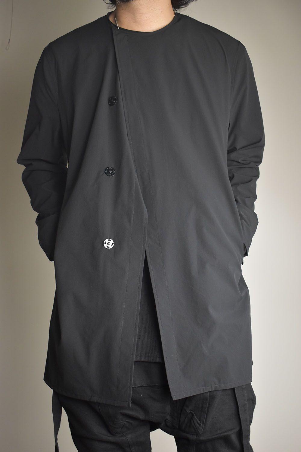 Anorak Jerseey Coat"Black" / アノラックジャージーコート"ブラック"