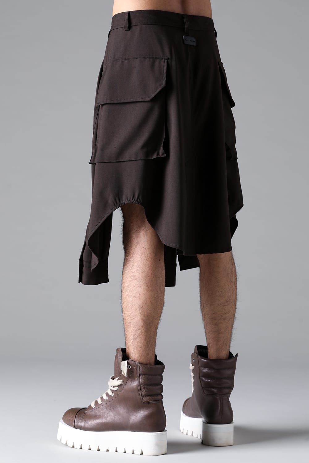 《2026SS先行予約》Abstract Sleeve Wrap Skirt"Black / Grey /Brown" / アブストラクトスリーブラップスカート"ブラック/グレー/ブラウン"