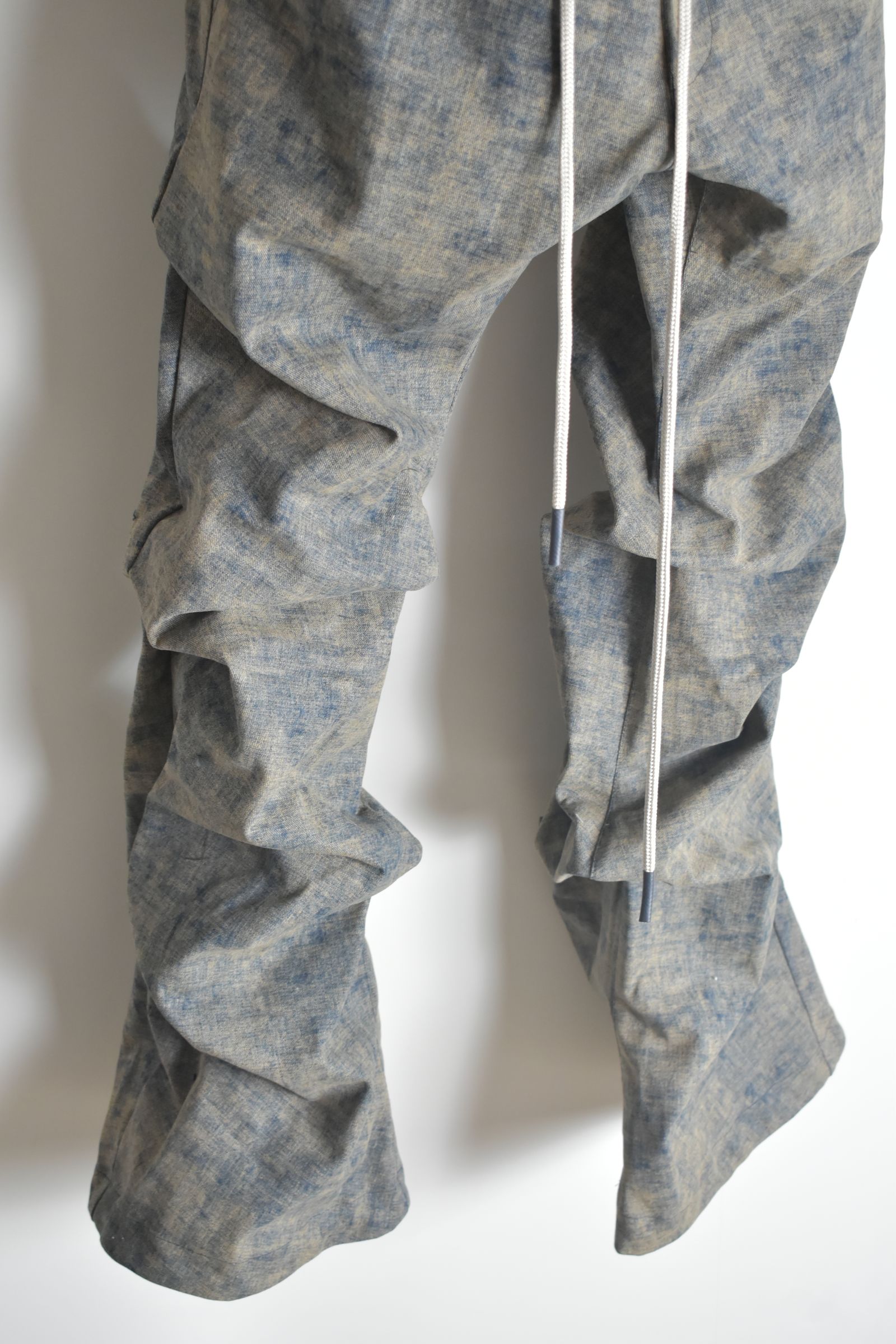 Blended Shades Denim Tuck Bootscut Pants"Steel Blue"/ ブレンデッドシェイドデニムタックブーツカットパンツ"スティールブルー"