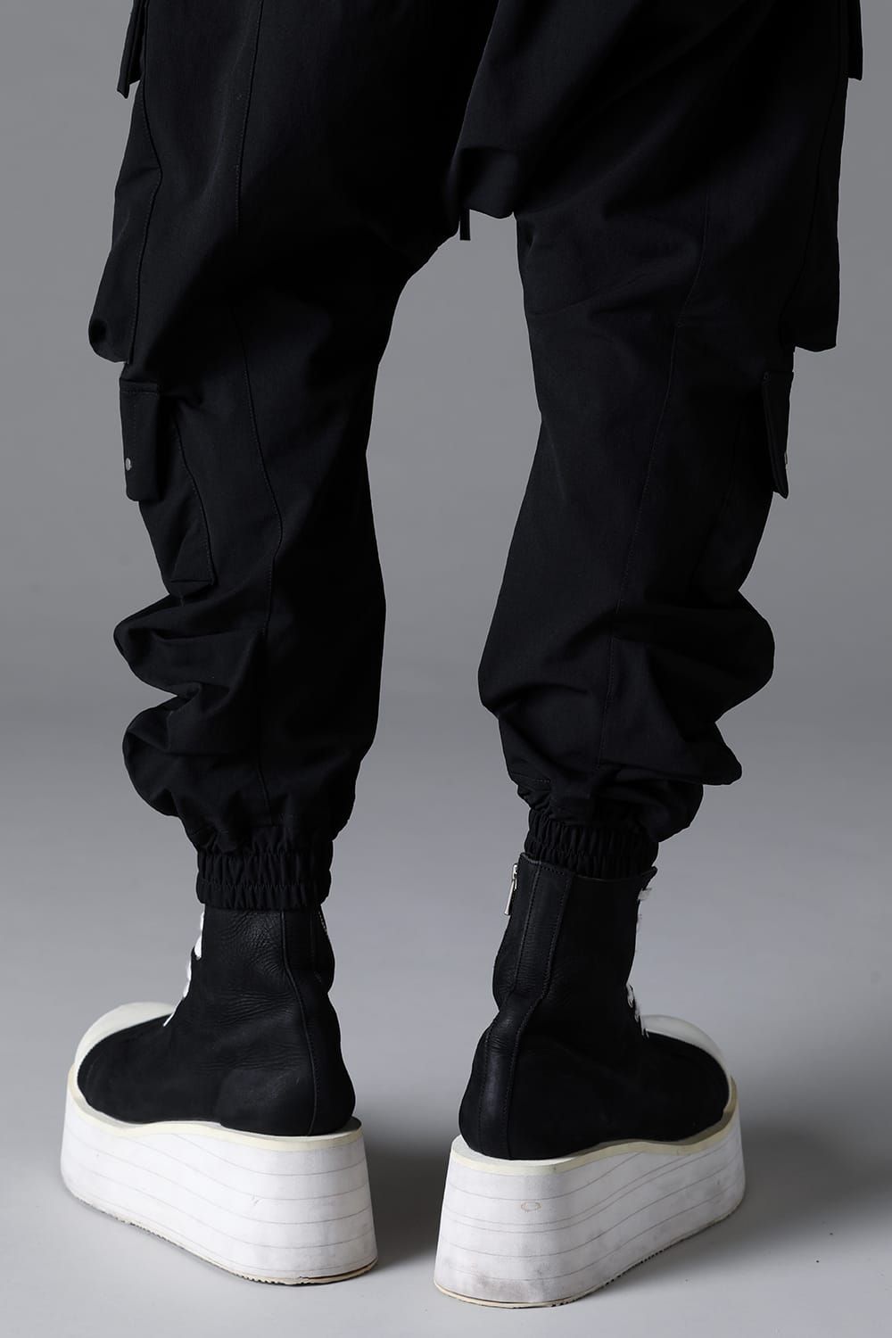 《2026SS先行予約》Stretch Nylon Military Sarouel Pants"Black" / ストレッチナイロンミリタリーサルエルパンツ"ブラック"