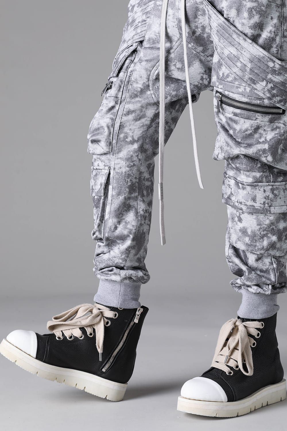 《2026AW先行予約》Sweat Belt Cargo Sarrouel Easy"L.Grey" / スウェットベルトカーゴサルエルイージー"ライトグレー"