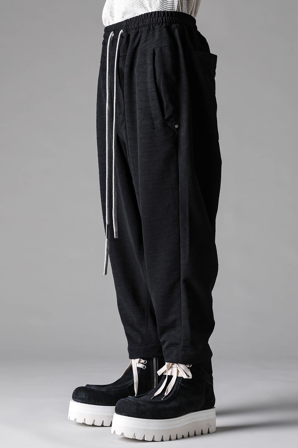 《2027SS先行予約》Sarrouel Esay Pants"Black" / サルエルイージーパンツ"ブラック"