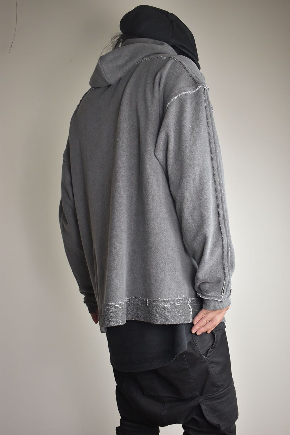 Painter Sweat Pullover Hoodie"Grey" / ピグメントスウェットプルオーバーフーディ"グレー"