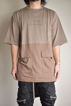 Switching Pocket Tee"Walnut" / スウィッチングポケットTee"ウォルナット"