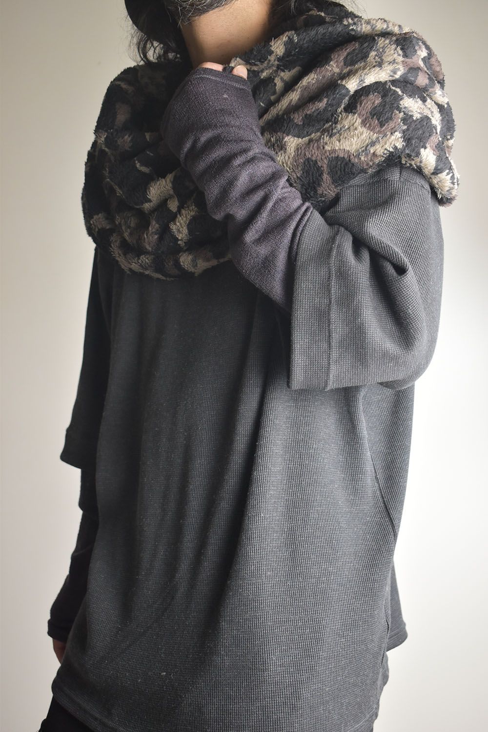 Millennium Big Snood "Dark Leopard"  / ミレニアムビッグスヌード"ダークレオパード"