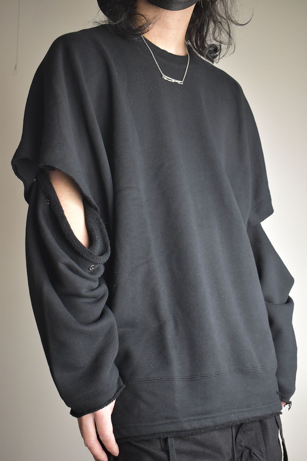 Sweat Oversize Pullover"Black" / スウェットオーバープルオーバー"ブラック"