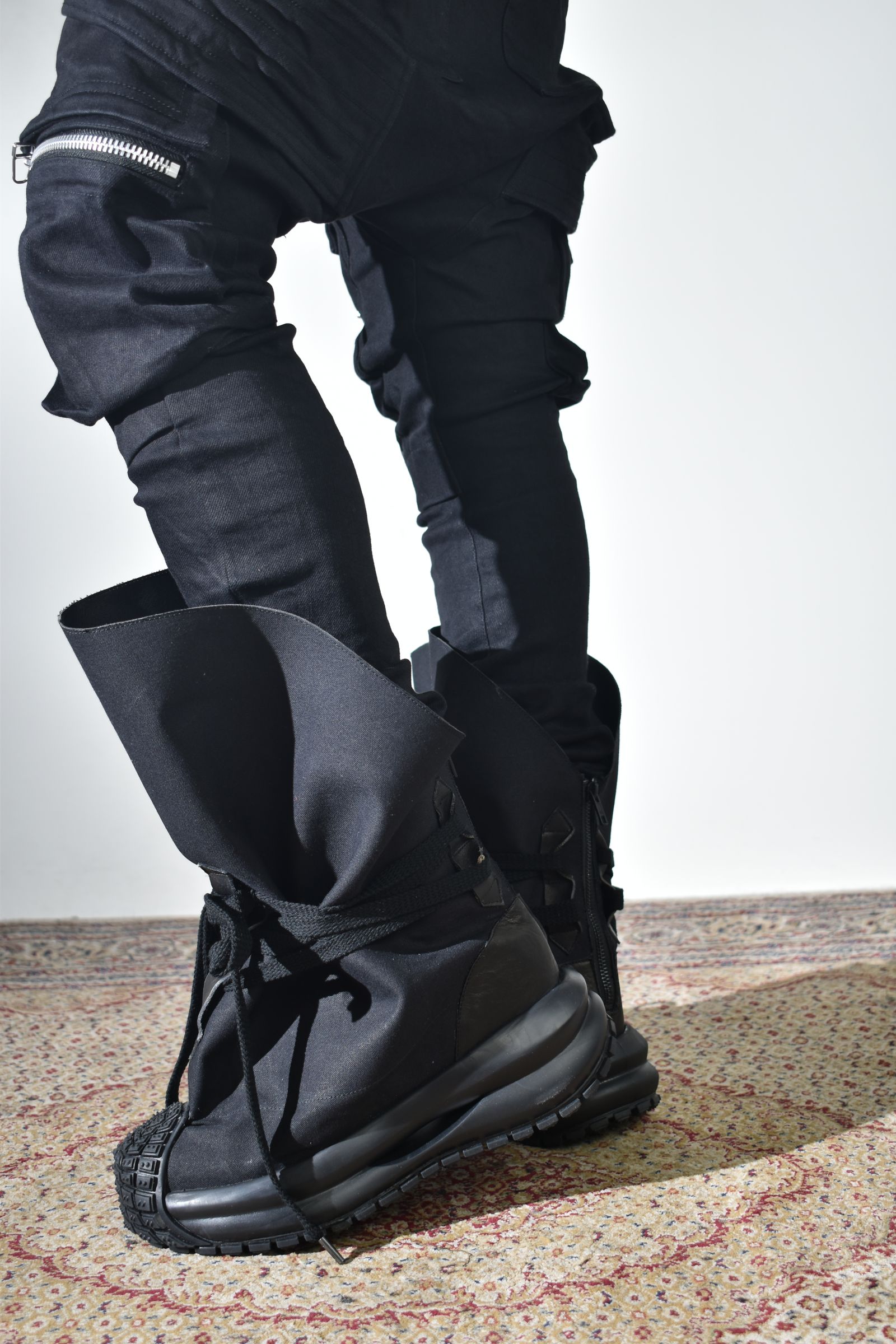 Magarimono collabo Sack Boots"Black" / MAGARIMONO コラボ サックブーツ"ブラック"