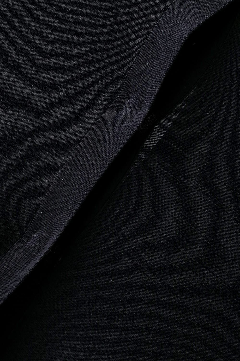 《2027SS先行予約分》Japanese Paper Cotton Knit Layered T-Shirt "Black" / 和紙コットンニットレイヤードTee "ブラック"