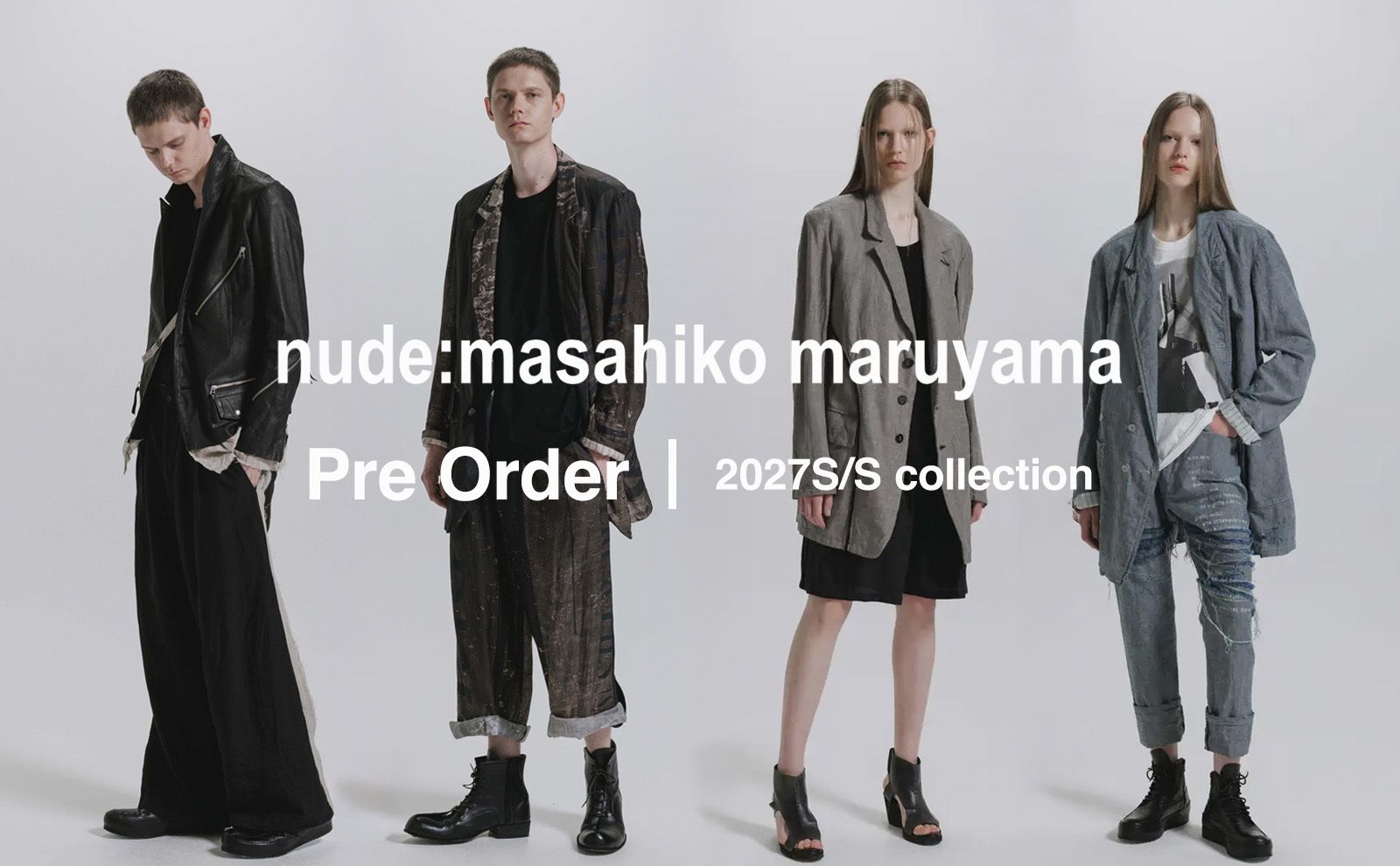 nude:masahiko maruyama 2027SS 会員限定先行予約