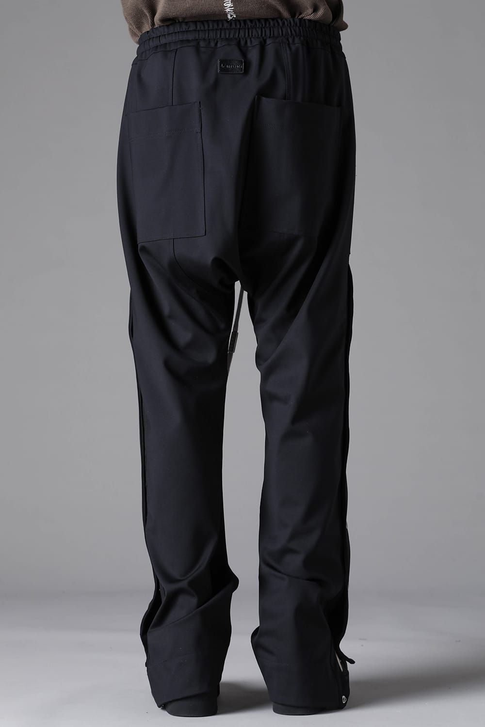 《2026AW先行予約》Technical Nylon Sarrouel Flare Pants"Black"Black" / テクニカルナイロンサルエルフレアパンツ"ブラック"