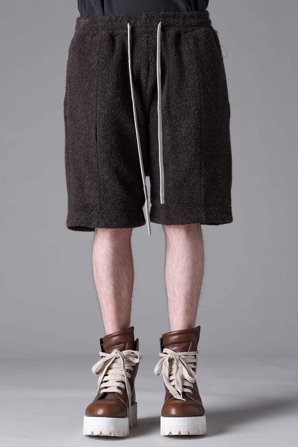 《2026AW先行予約》Sarrouel Short Pants"Black / Khaki" / サルエルショートパンツ"ブラック/カーキ"