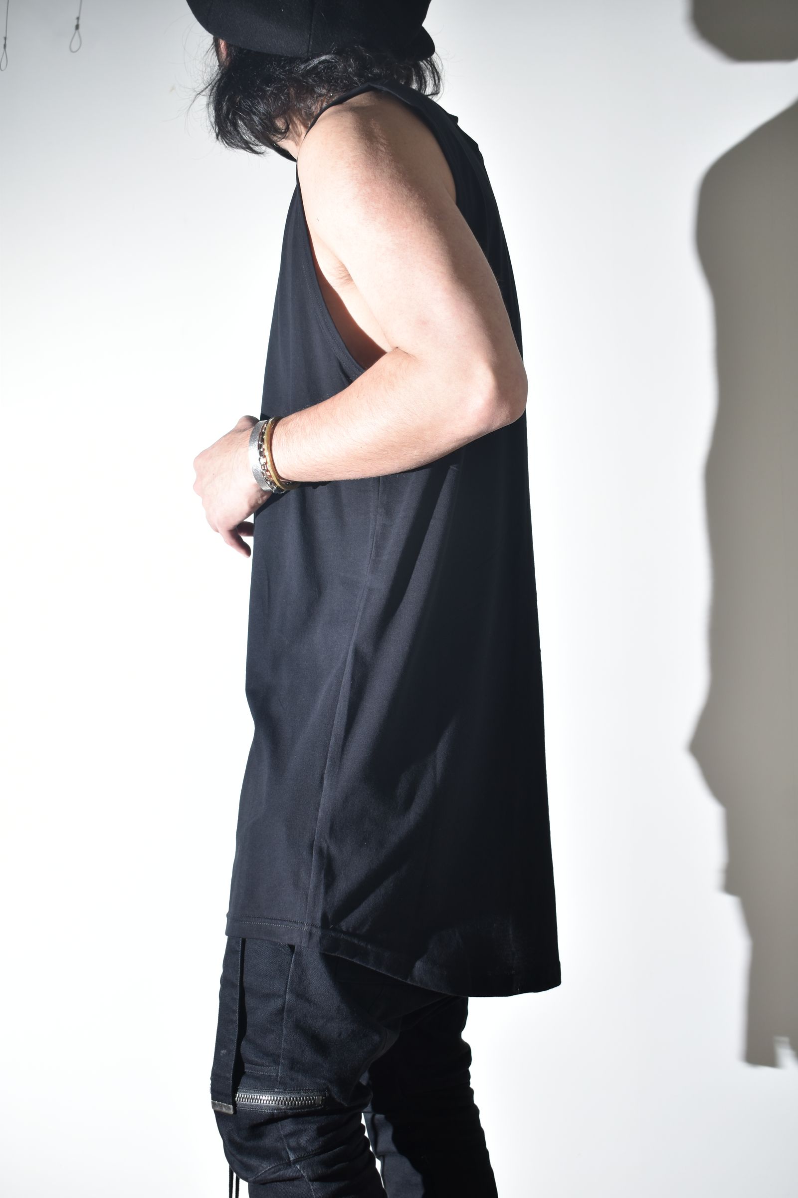 Long Tank Top"Black" / ロングタンクトップ"ブラック"