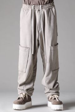 《2027SS先行予約》French Terry Wide Pants "Black / Grey / L.Beige"/ フレンチテリー裏毛ワイドパンツ"ブラック / グレー /ライトベージュ"