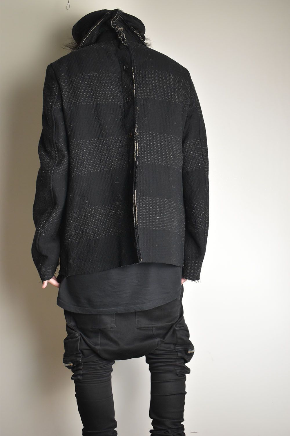 REVERSIBLE ZIP UP JACKET"Black"/リバーシブルジップアップジャケット"ブラック"