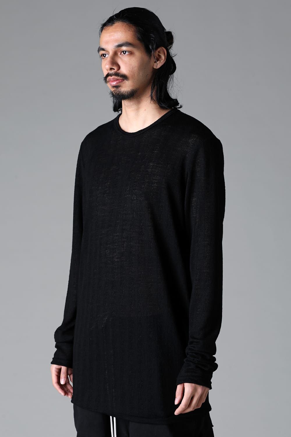 《2025AW先行予約》Crew Neck Top"Black / Khaki /Grey /D.Grey" / クルーネックトップ"ブラック/カーキ/グレー/ダークグレー"