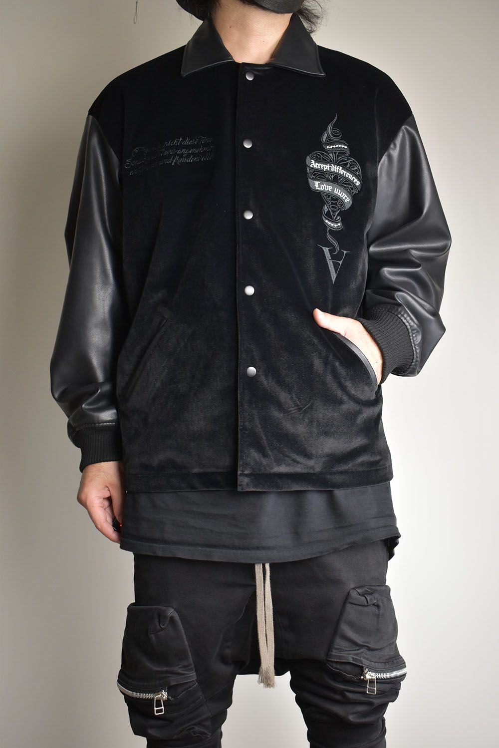 Two Face Coach Jacket"Black" / ツーフェイスコーチジャケット"ブラック"