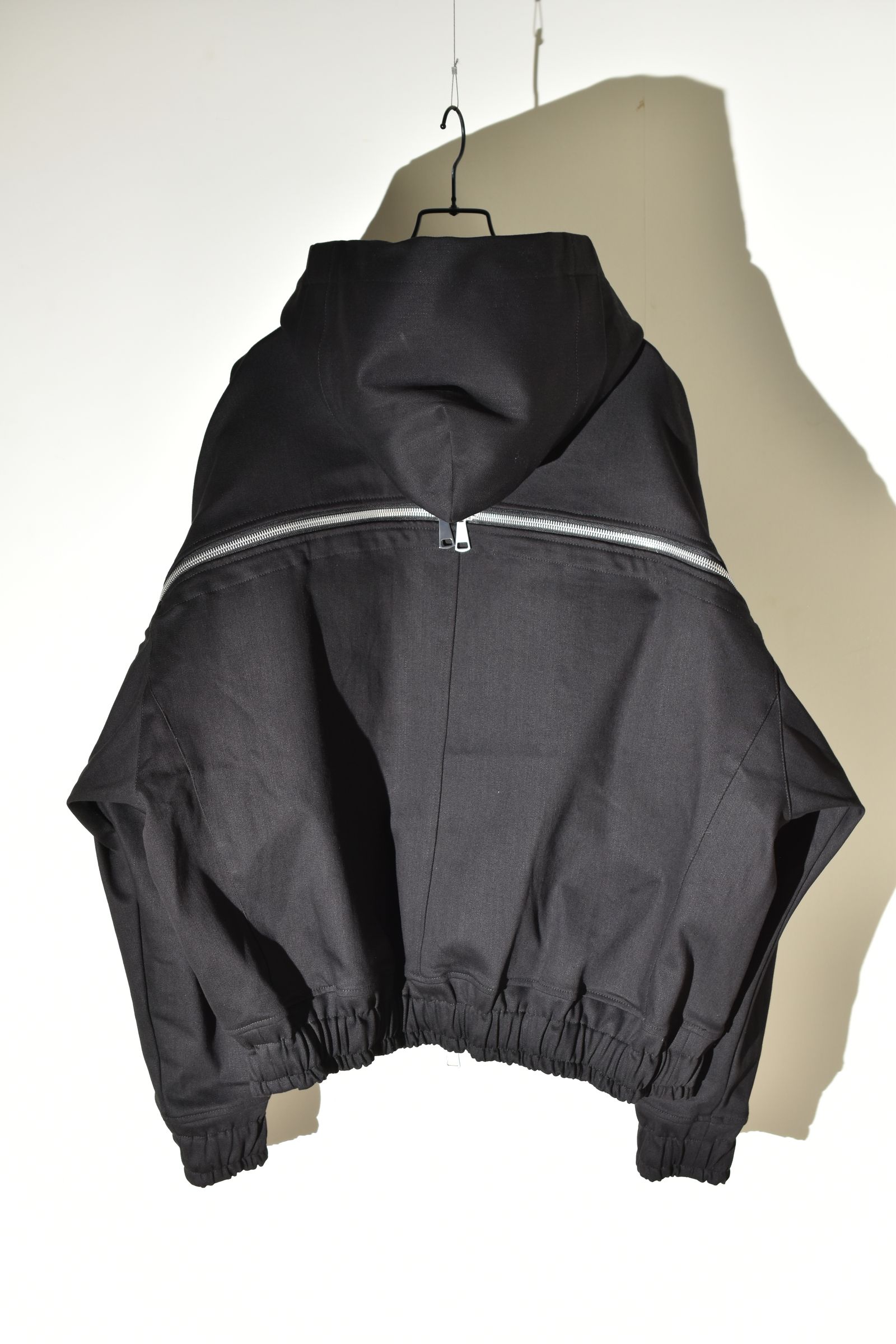 Denim Zip Hoodie Blouson"Black" / デニムジップフーディブルゾン"ブラック"