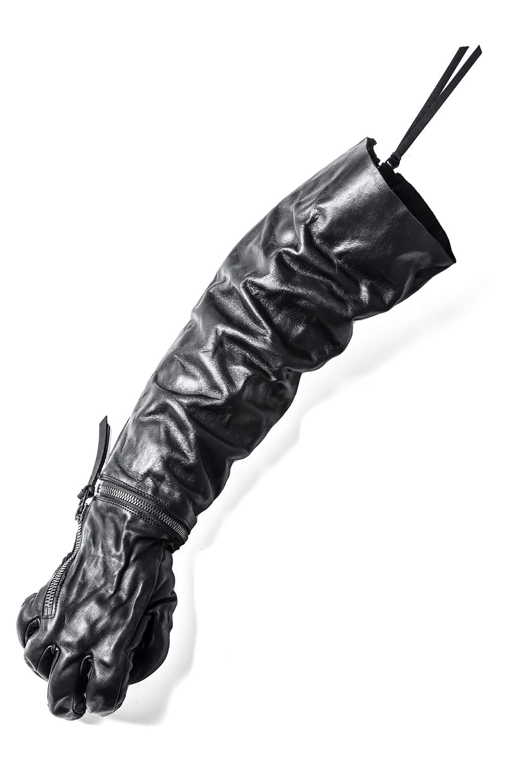 "TVA"Collaboration Horse Leather Long Glove "Black" / The viridi-anneコラボレーションホースレザーロンググローブ"ブラック"