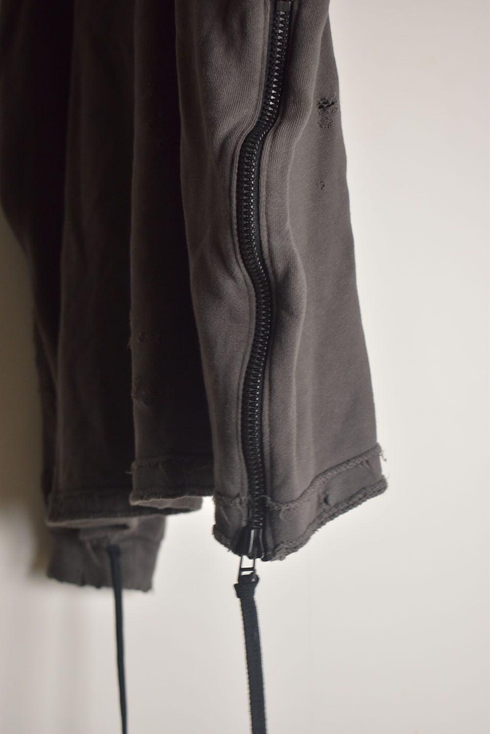 Untwisted Sweat Oversized Pullover Hoodie "Charcoal" / 無撚糸裏毛オーバーサイズプルオーバーフーディー"チャコール"
