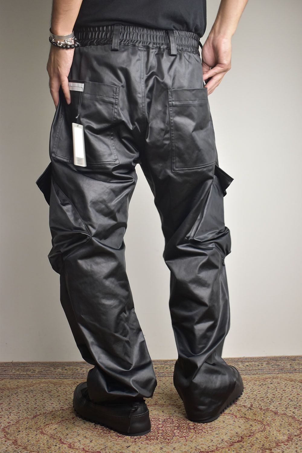 Heavy Satin Cargo Pants"Black" / ヘビーサテンカーゴパンツ"ブラック"