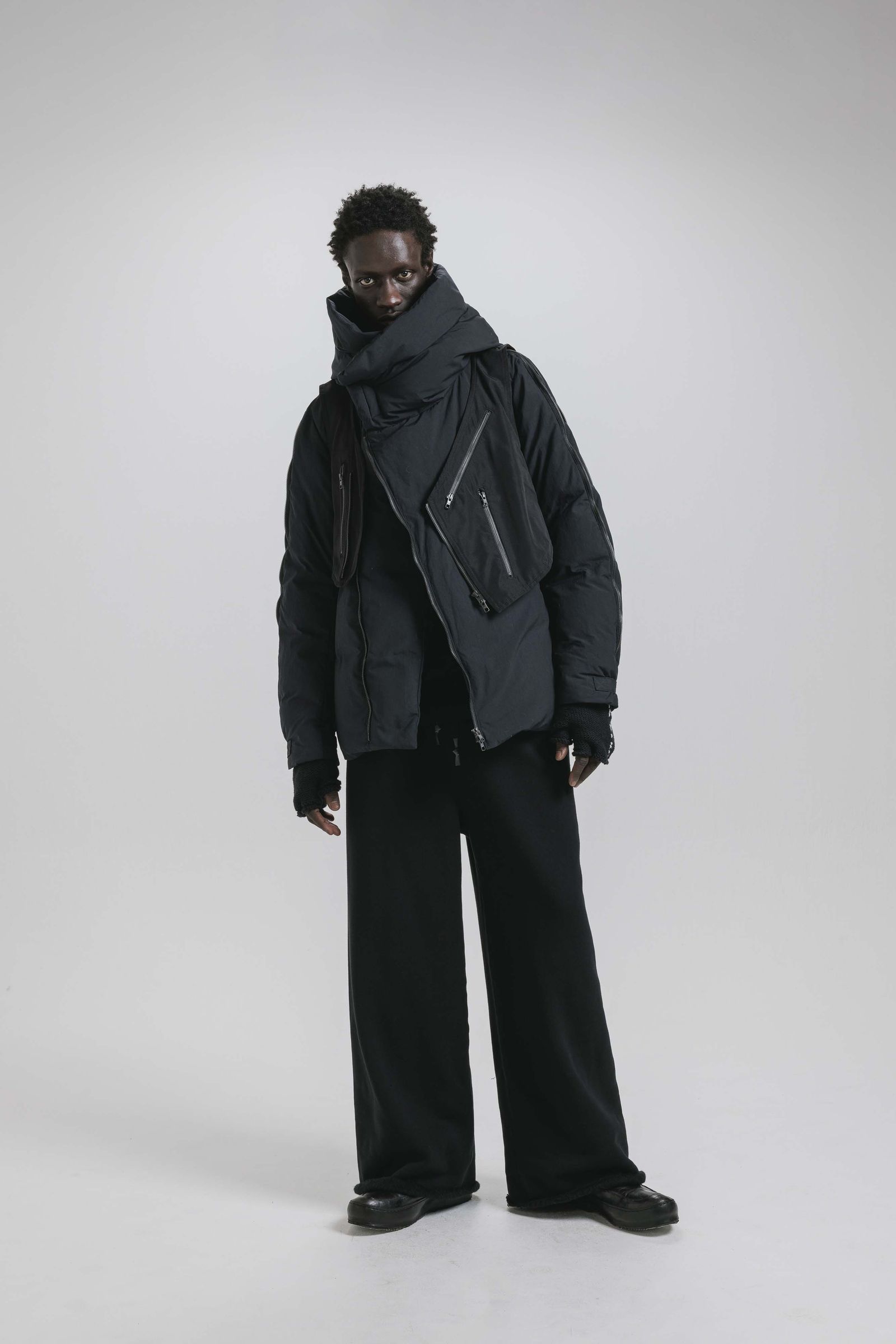 Multi Zip Down Parka Jacket (with Vest)"Black" / マルチジップダウンパーカージャケット(ベスト付き)"ブラック"