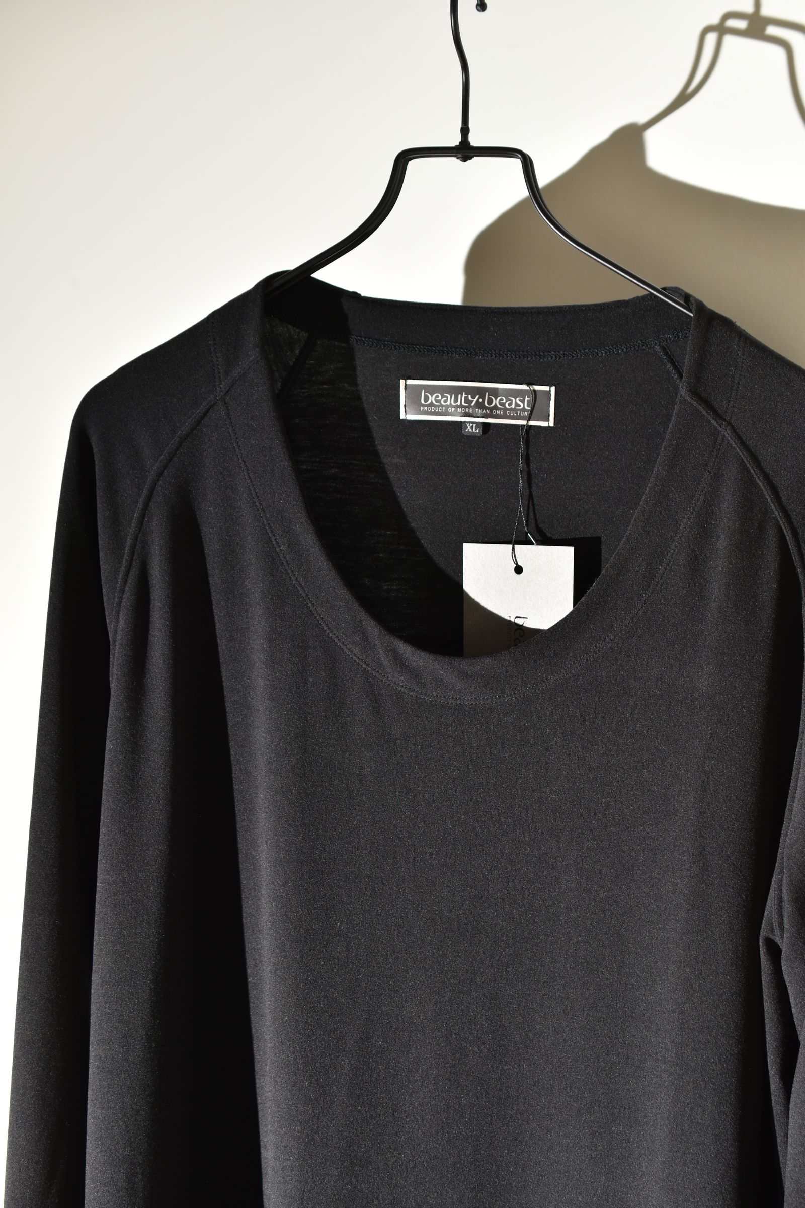 Loose Neck Premier Long Sleeve Tee"Black" /  ルーズネックプレミアロングスリーブTee"ブラック"
