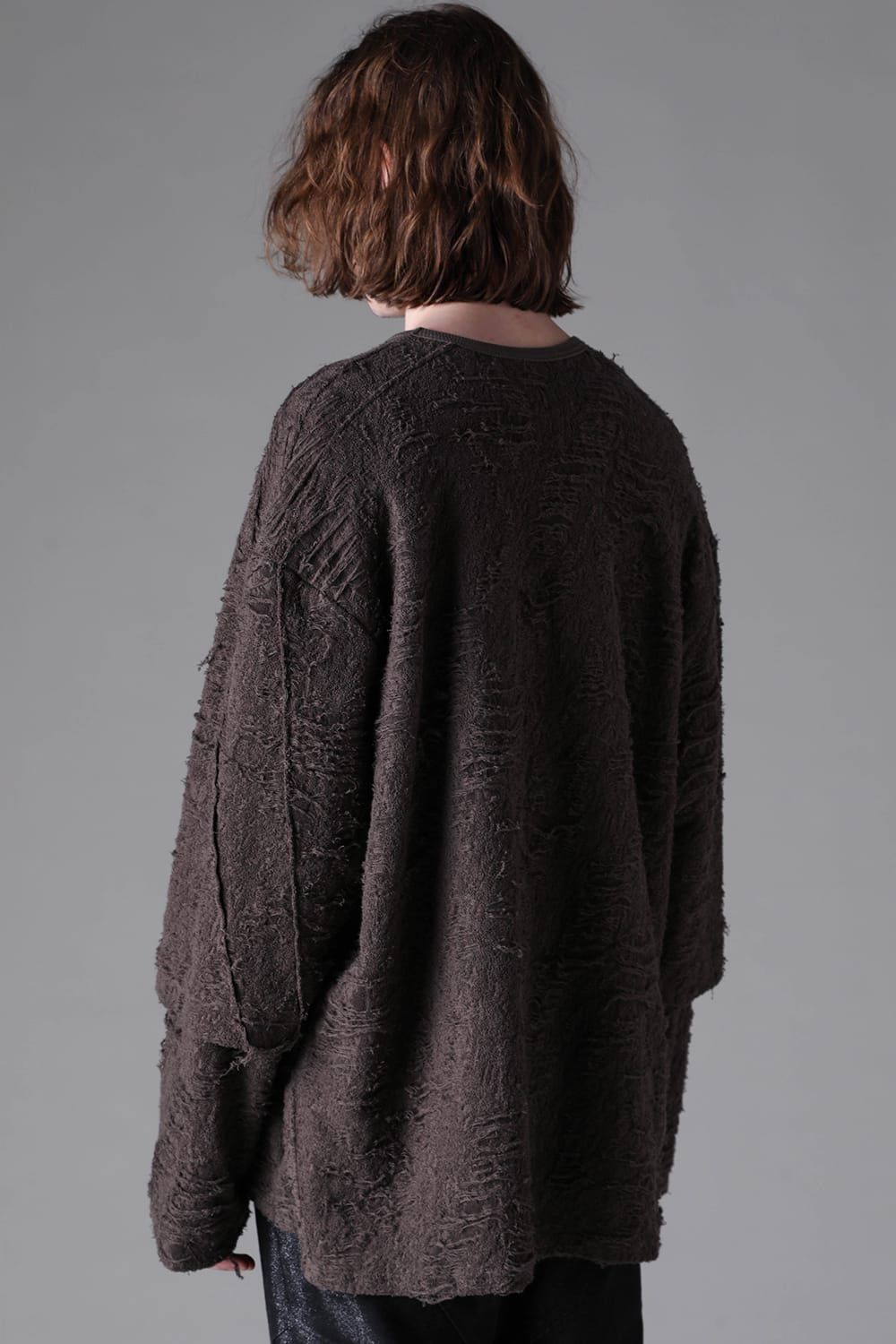 《2026AW先行予約》Layerd Over Sized Pullover"Khaki" / レイヤードオーバーサイズプルオーバー"カーキ"