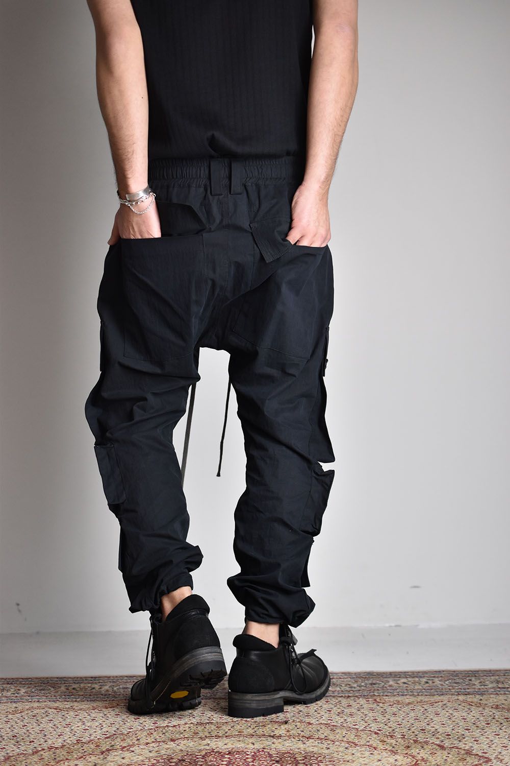 Cargo Long Pants"Black"/カーゴロングパンツ"ブラック"