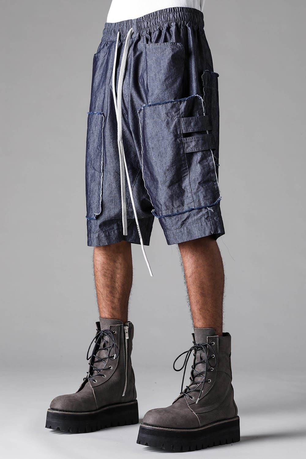 《2027SS先行予約》Cotton Nylon Cargo Shorts"Navy" / コットンナイロンカーゴショーツ"ネイビー"