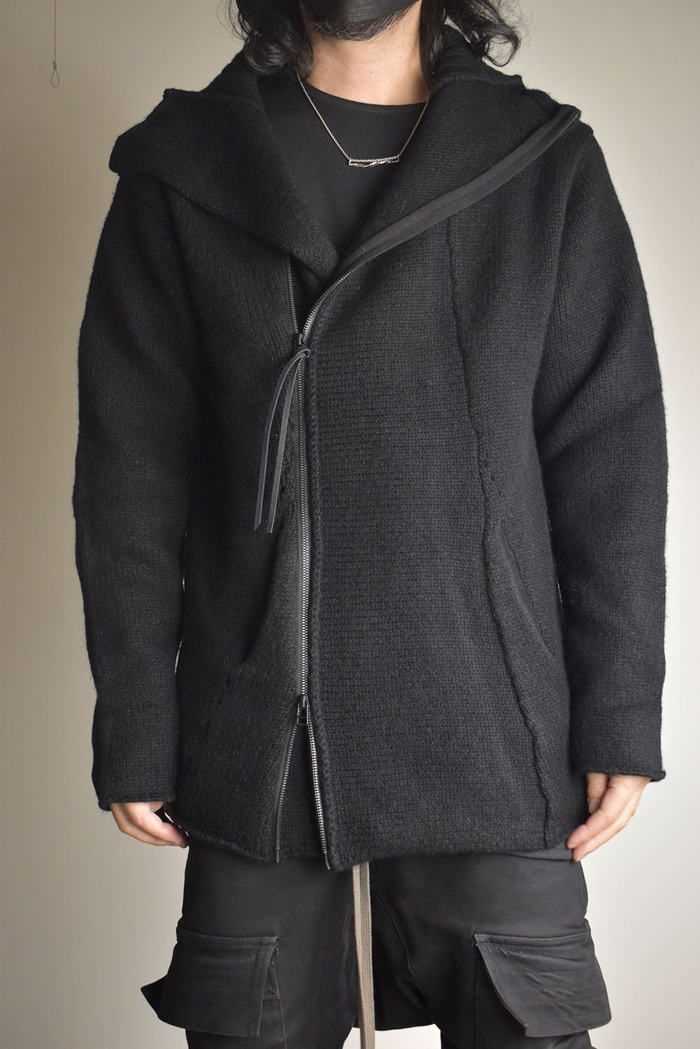 Riders Knit"Black" / ライダースニット"ブラック"
