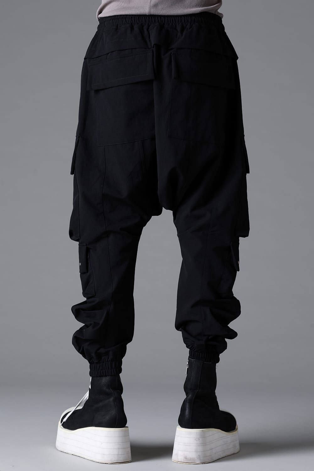 《2026SS先行予約》Stretch Nylon Military Sarouel Pants"Black" / ストレッチナイロンミリタリーサルエルパンツ"ブラック"
