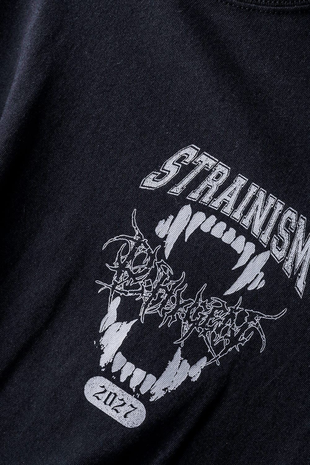 《2027SS先行予約分》Printed T-Shirt: METAL & COLLEGE LOGO "Black" / プリントTee  -Metal & College Logo "ブラック"