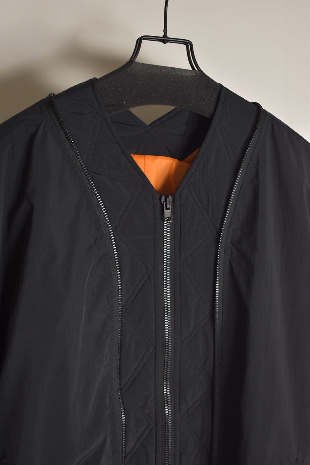 Over Sized Bomber Jacket"Black" / オーバーサイズボンバージャケット"ブラック"