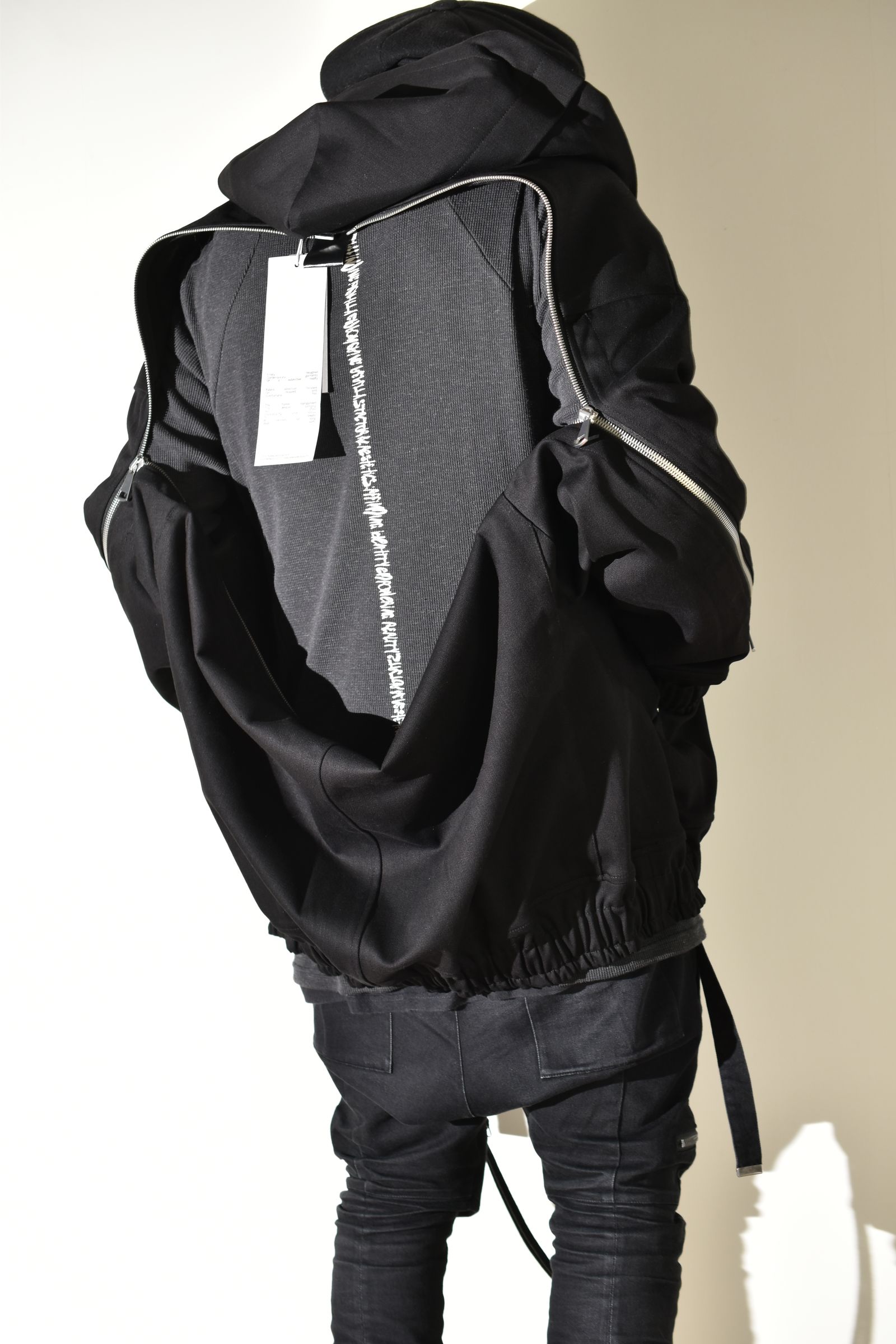 Denim Zip Hoodie Blouson"Black" / デニムジップフーディブルゾン"ブラック"