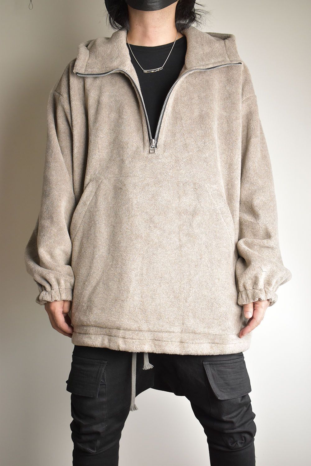 Fleece Hoodie"Beige" / フリースフーディ"ベージュ/"