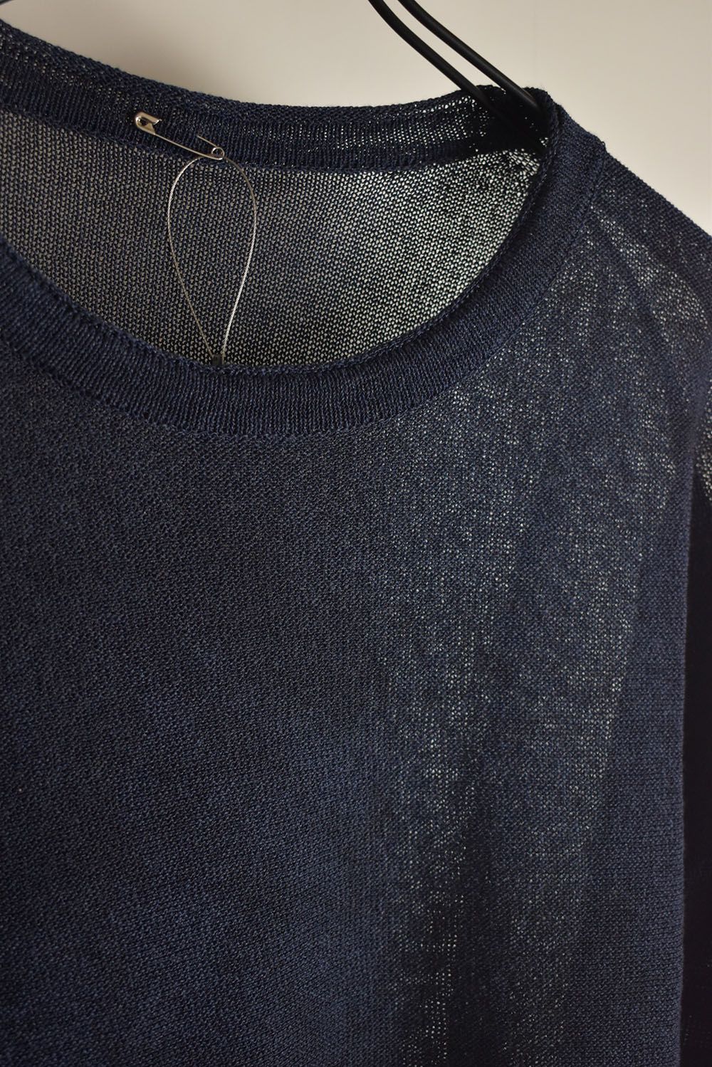 7G Paper Yarn Knit Pullover"Navy" / 7Gペーパーヤーンニットプルオーバー"ネイビー"