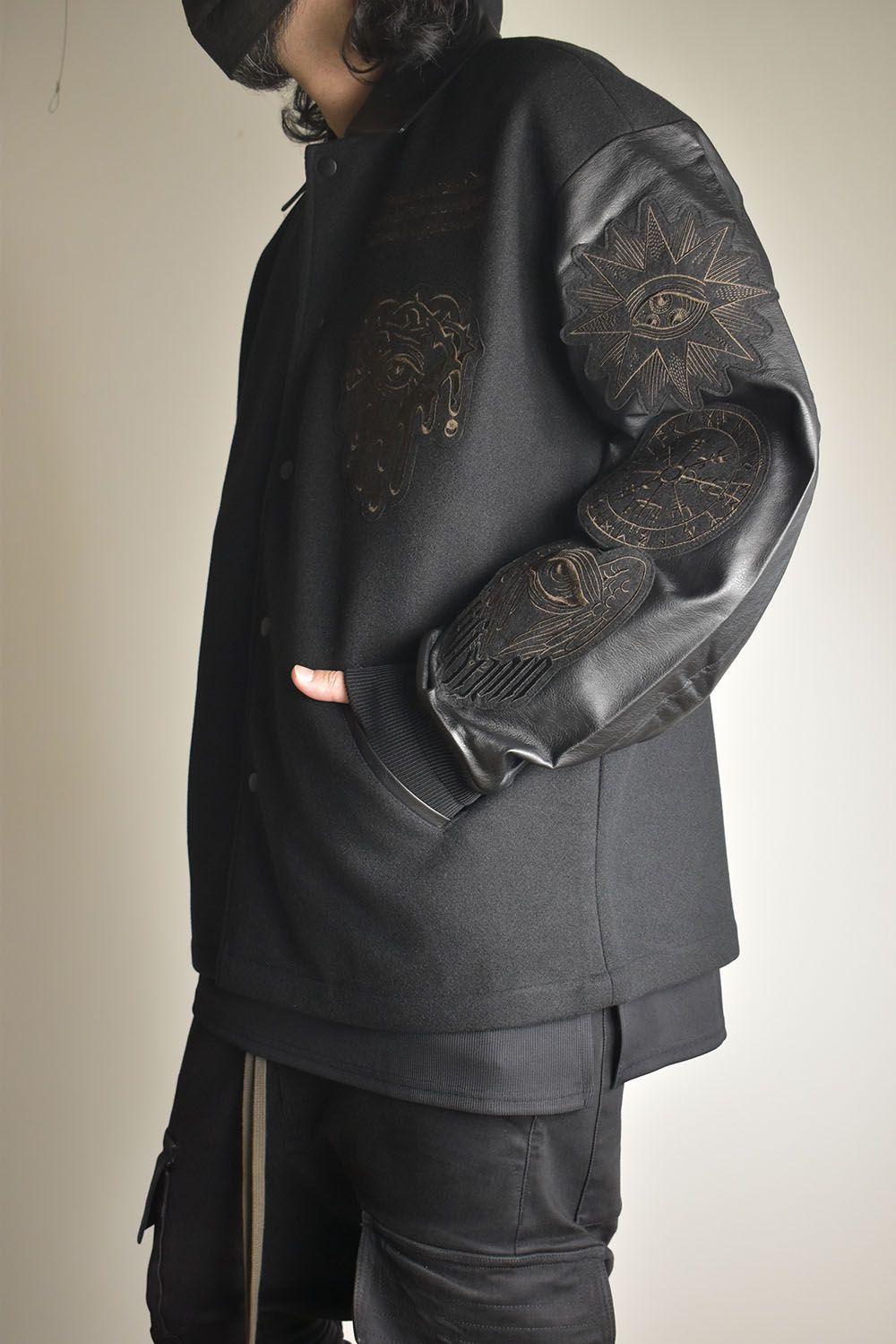 Heavy Melton Coach Jacket"Black" / ヘビーメルトンコーチジャケット"ブラック"