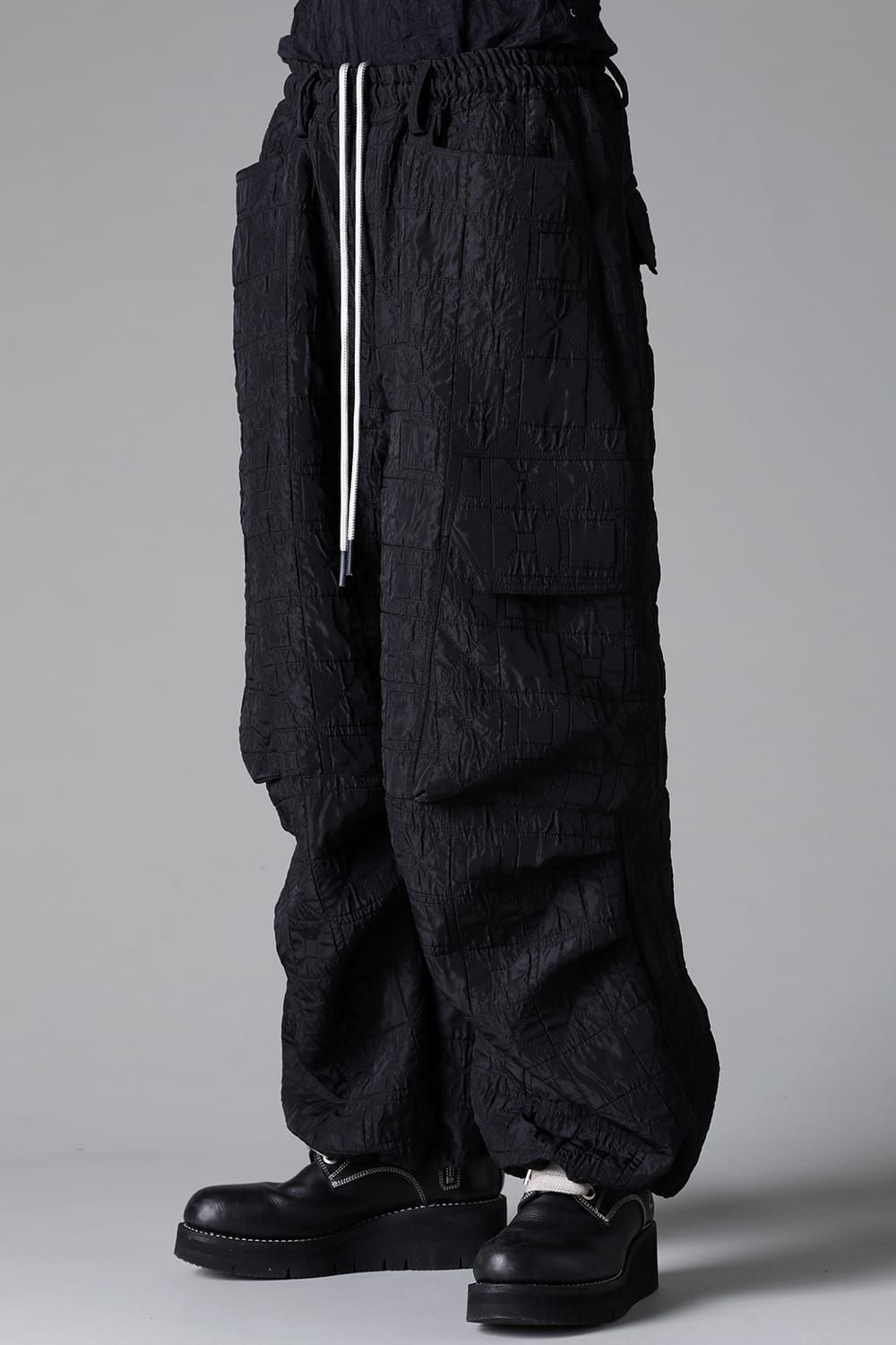 《2025AW先行予約》Geometry Cargo Wide Pants"Black" / ジオメトリーカーゴワイドパンツ"ブラック"