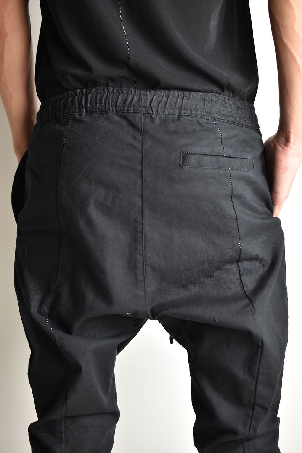 Solid Homme: Black Extension Trousers