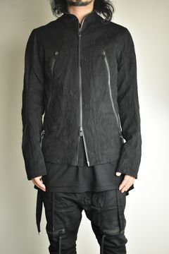 Damage Jacquard Single Rider Jacket"Black" / ダメージジャガードシングルライダースジャケット"ブラック"