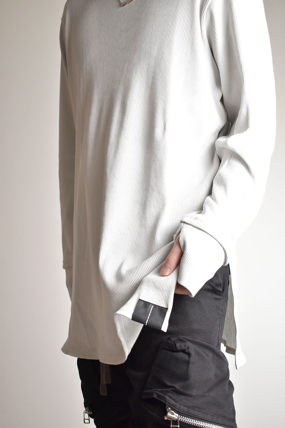 Base Layer Round Neck"Off White"/ベースレイヤーラウンドネック"オフホワイト"