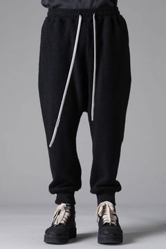 《2026AW先行予約》Sheep Pile Knit Sarrouel Easy Pants"Black / Khaki" / シープパイルニットサルエルイージーパンツ"ブラック/カーキ"