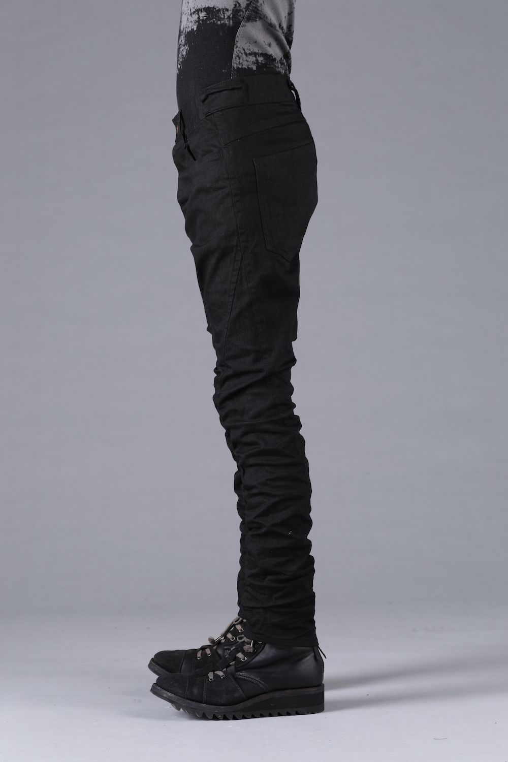 Stretch Denim Straight Slim Pants"Black" / ストレッチデニムストレートスリムパンツ"ブラック"