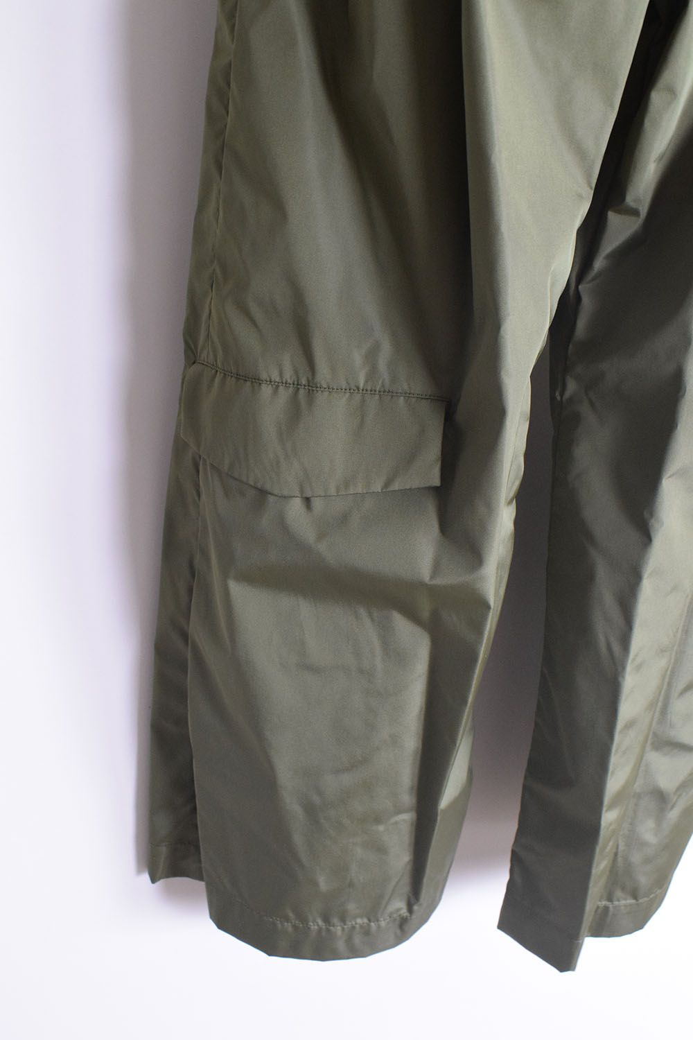 Shingle Flap Baggy Trousers "Military Green" / シンフラップバギートラウザー"ミリタリーグリーン"