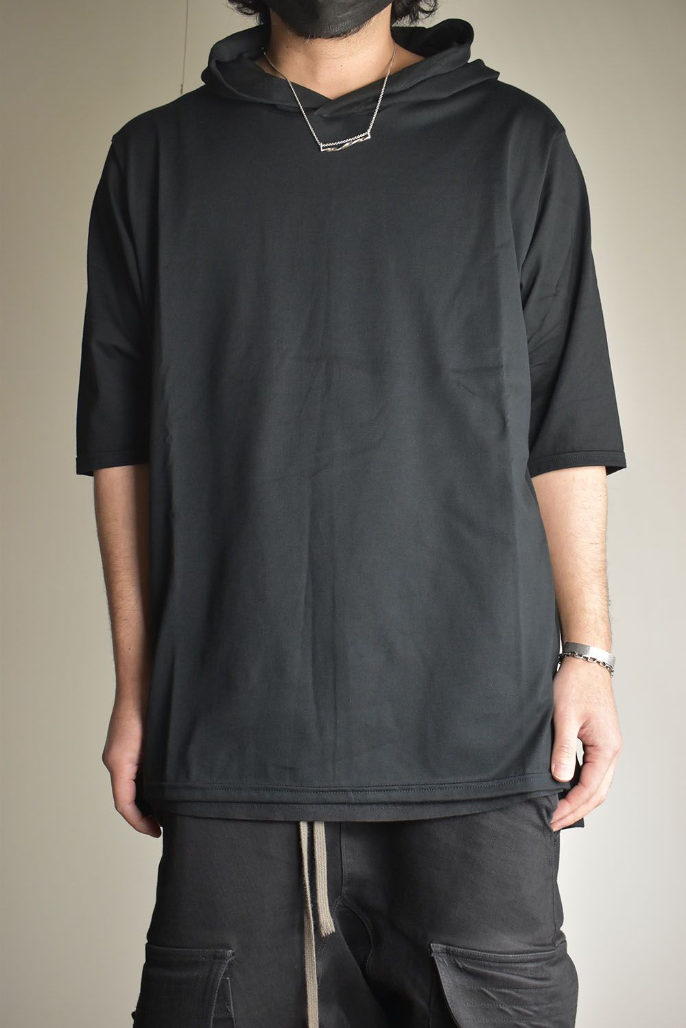 Hoodie Tee"Black" /フーディTee"ブラック"