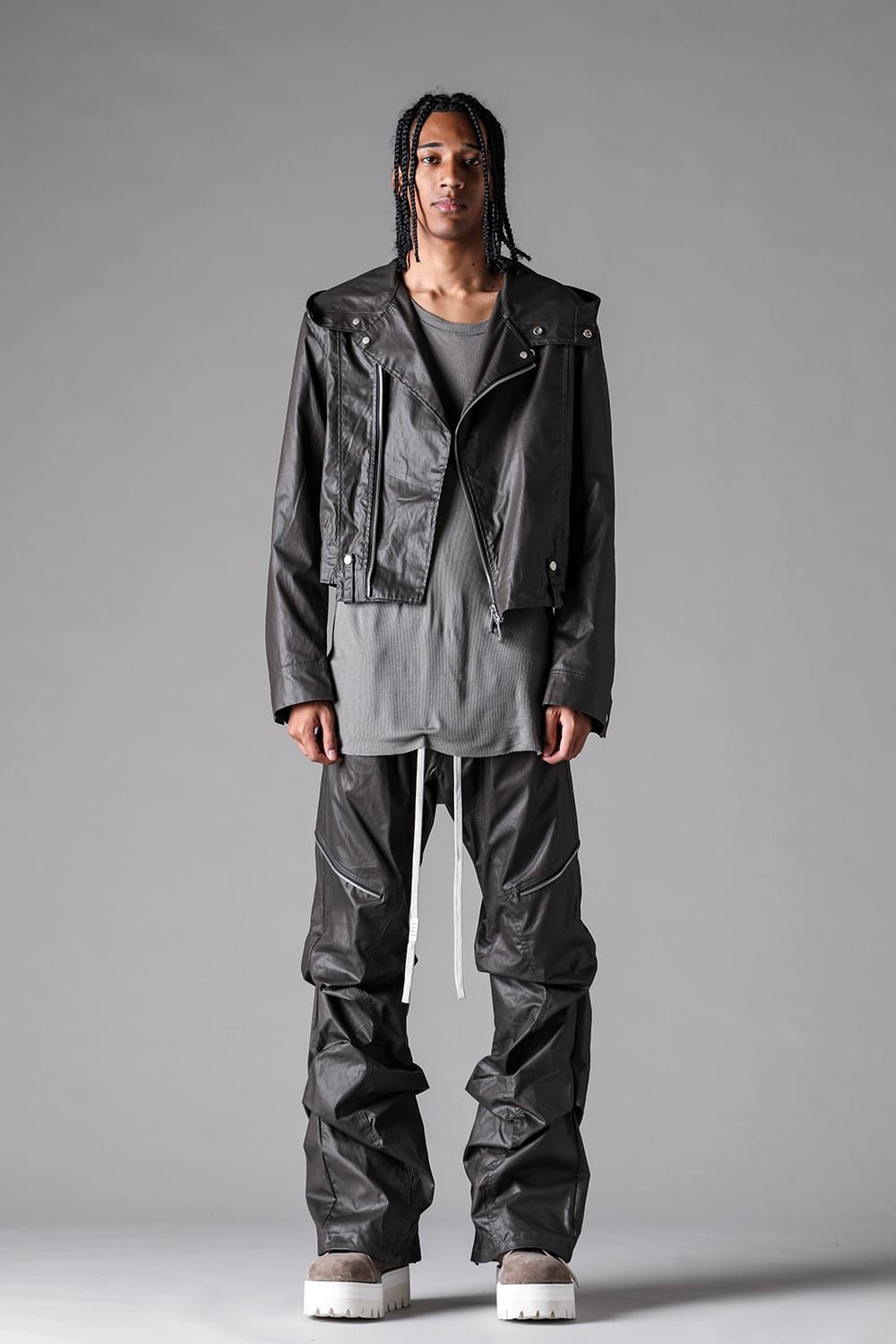《2027SS先行予約》Hoodei Double Riders "Black / Khaki" / フーディダブルライダース"ブラック / カーキ"