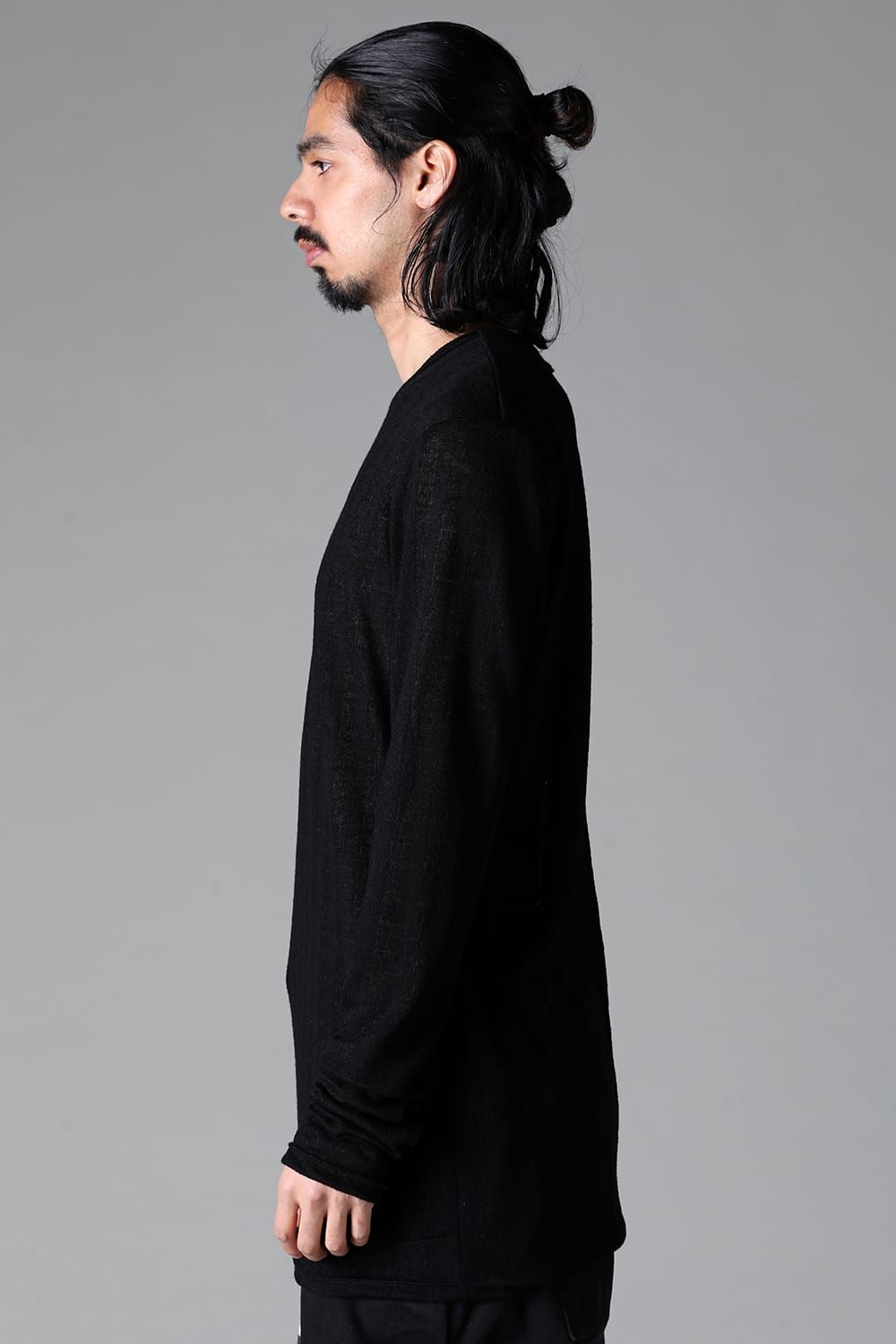 《2025AW先行予約》Crew Neck Top"Black / Khaki /Grey /D.Grey" / クルーネックトップ"ブラック/カーキ/グレー/ダークグレー"