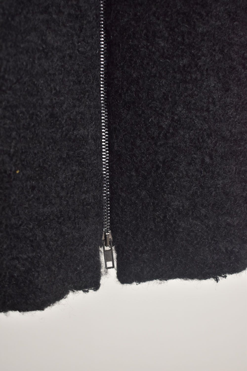 Mohair Knit Zip Hoodie "Black" / モヘアニットジップフーディ"ブラック"